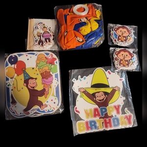 Monkey Birthday Party Supplies NwT